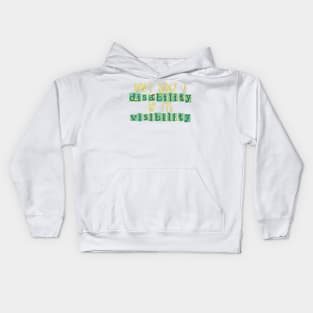 Don't judge a disability by its visibility Kids Hoodie